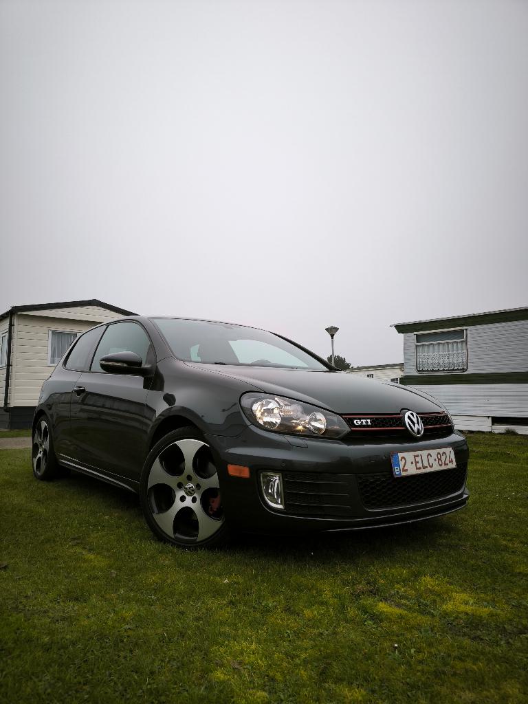 Golf 6 gti, Auto's, Volkswagen, Euro 5, Zwart, Handgeschakeld, Zilver of Grijs