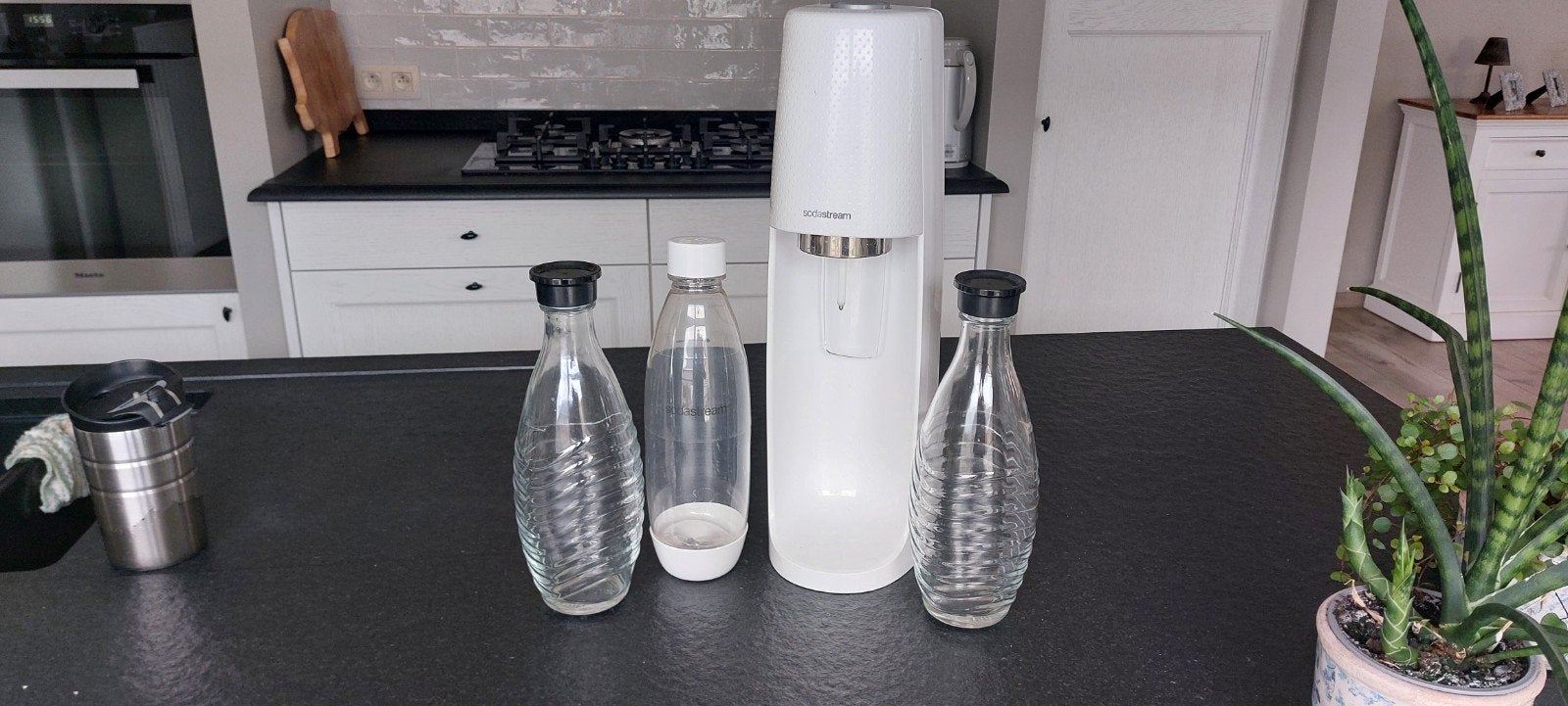 Sodastream met 2 extra glazen flessen, Elektronische apparatuur, Ophalen