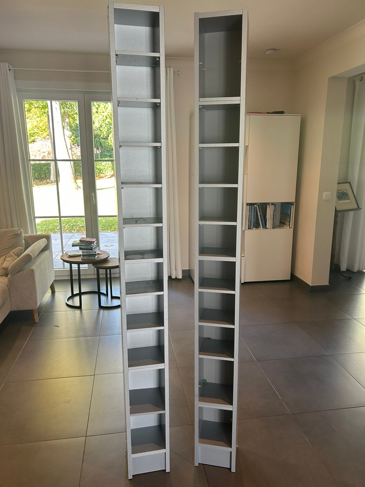 2 supports CD et DVD, Maison & Meubles, Enlèvement, Utilisé, Bois, 150 disques ou plus