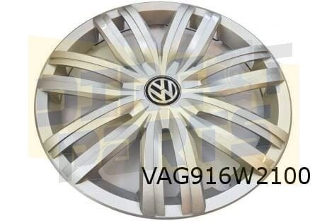 Volkswagen Caddy (7/15-12/20) wieldeksel 16" (1ZX fijnzilver, -, Verzenden, -, Nieuw