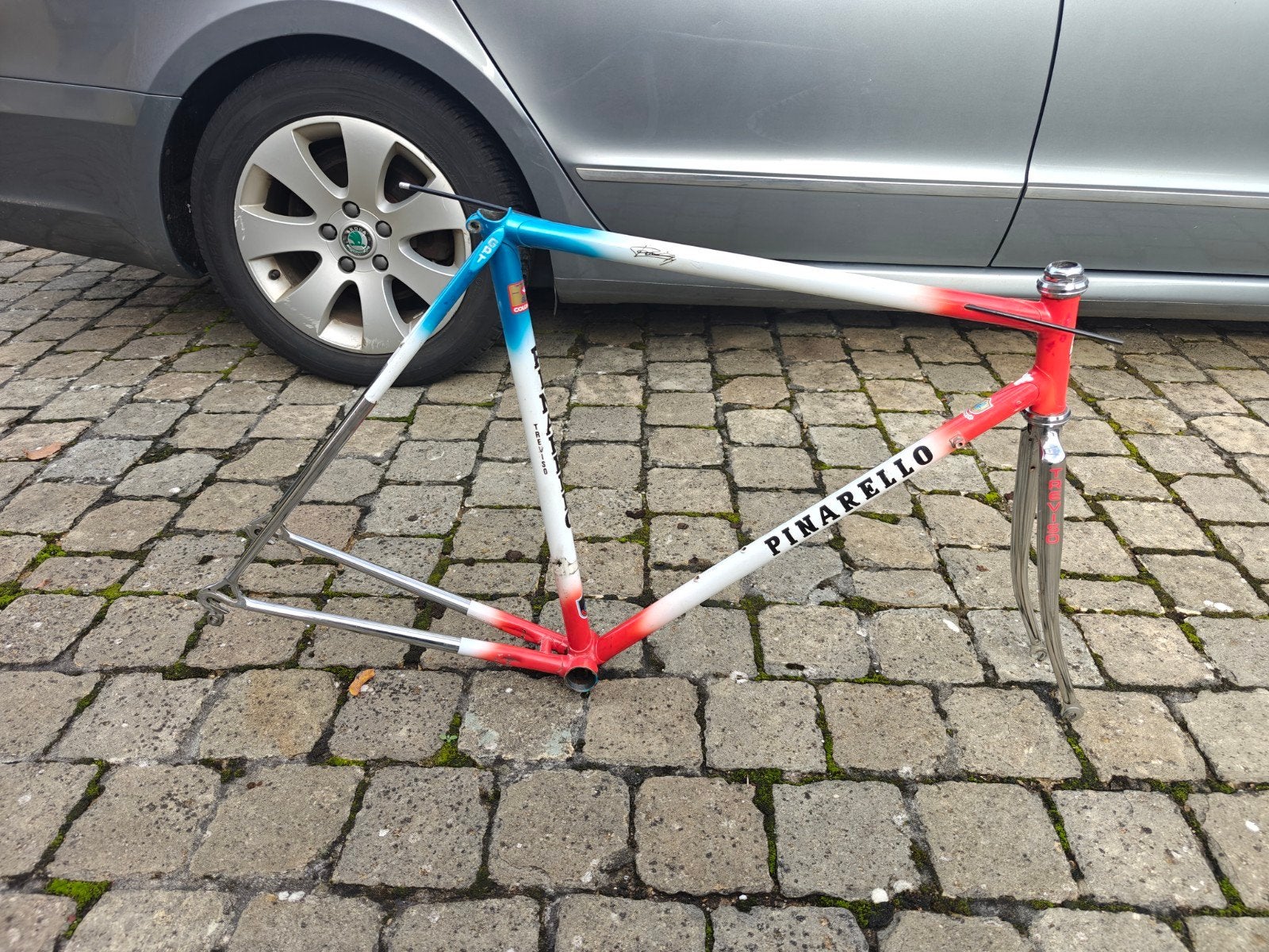 retro stalen Pinarello frame maat 55, Ophalen