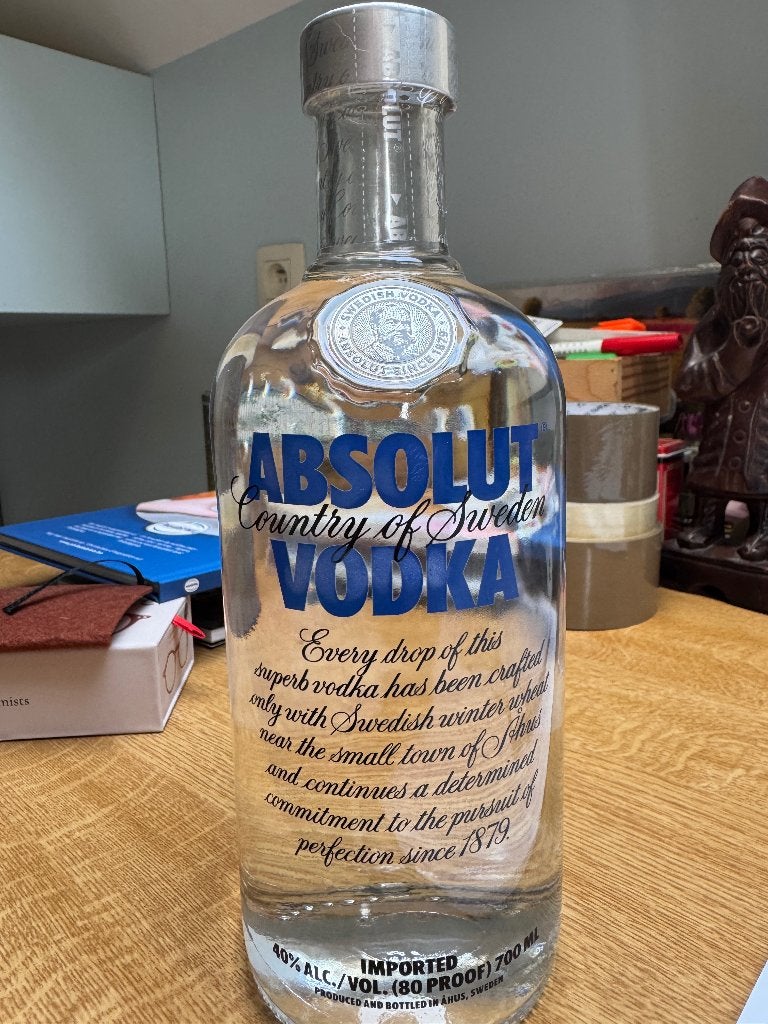 Absolut Vodka, Collections, Neuf, Autres régions, Enlèvement ou Envoi, Pleine