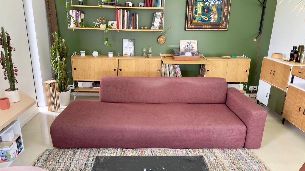 Canapé à donner, Maison & Meubles, 200 à 250 cm, Banc droit, Enlèvement, Utilisé