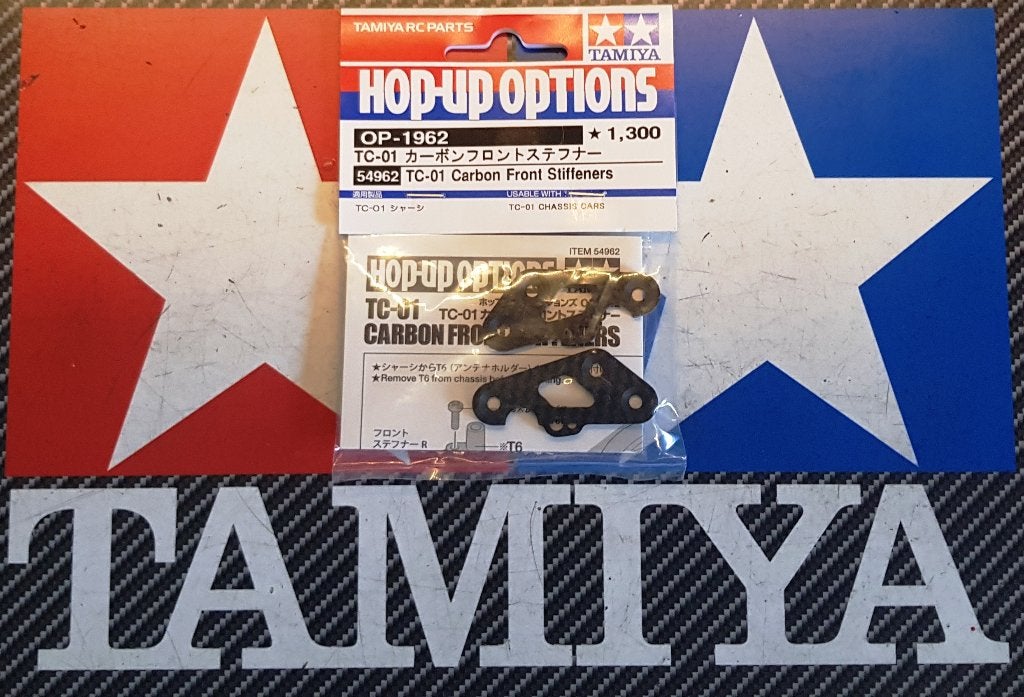 Raidisseurs avant en carbone Tamiya TC-01 #54932 (OP-1962), Neuf, Échelle 1:10, Pièce, Électro