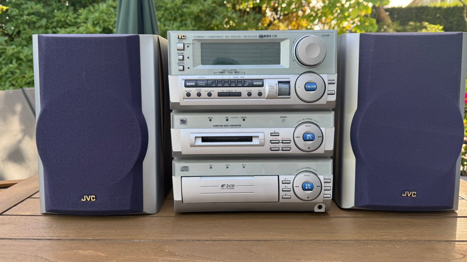 Chaine Hifi JVC MX-MD70R, TV, Hi-fi & Vidéo, Chaîne Hi-fi, Enlèvement, Utilisé, Deck cassettes ou Lecteur-enregistreur de cassettes