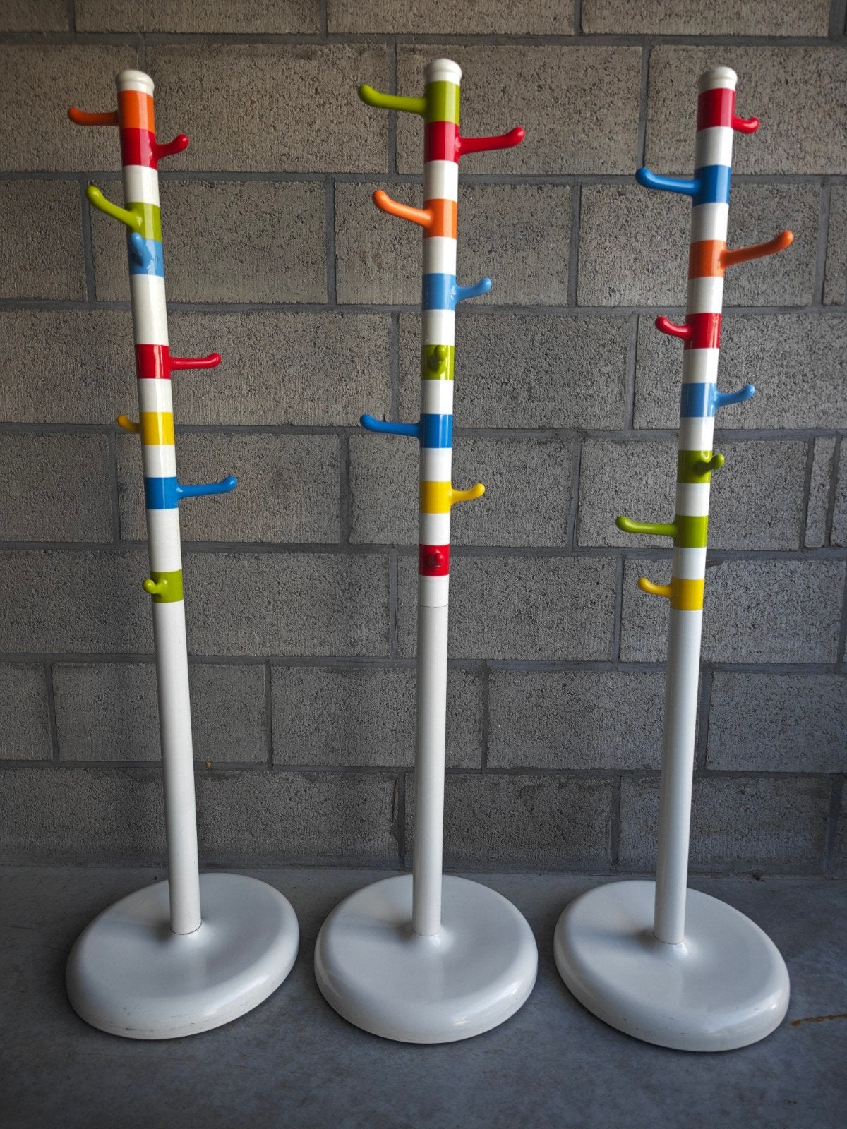 3x vintage IKEA KROKIG kapstok – retro/Memphis stijl, Huis en Inrichting, Ophalen, Kunststof, Gebruikt, 100 tot 150 cm