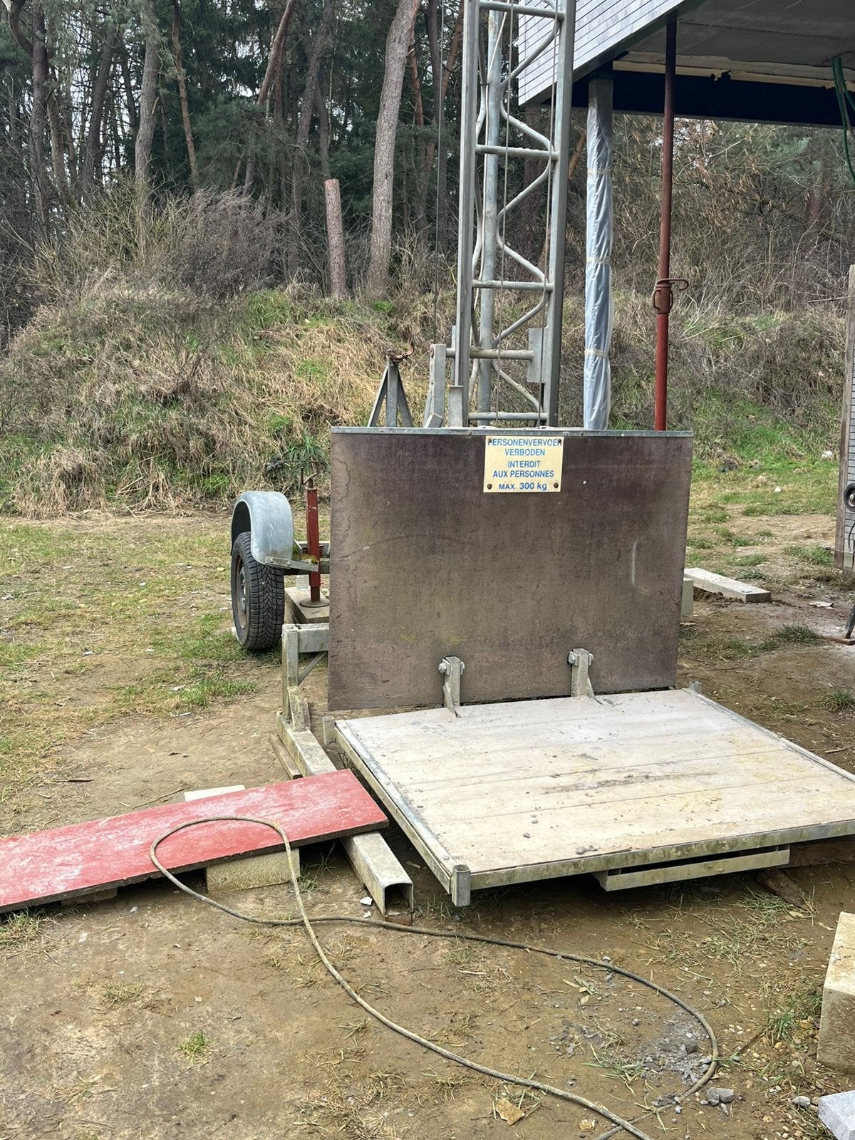 Bouwlift, Enlèvement, Utilisé, Ascenseur de chantier