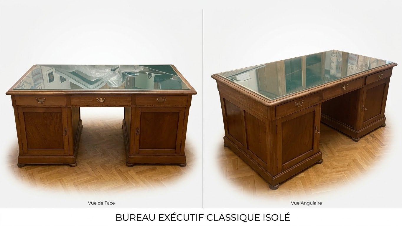 bureau notaire double face, Enlèvement