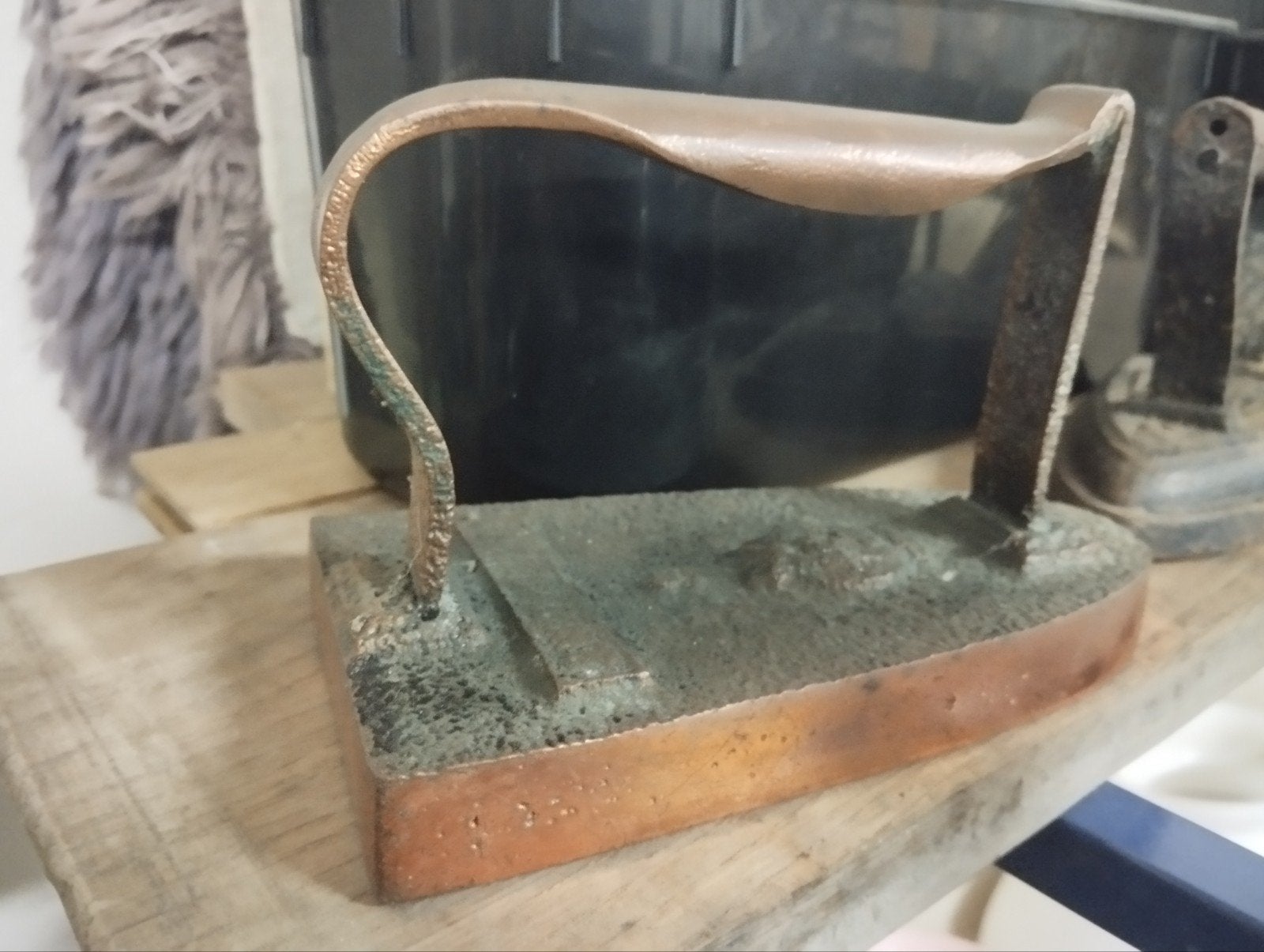 oud strijkijzer, Antiek en Kunst, Ophalen