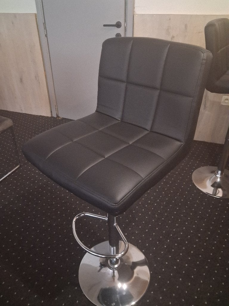 Chaise, Gris, Comme neuf, Synthétique, Enlèvement