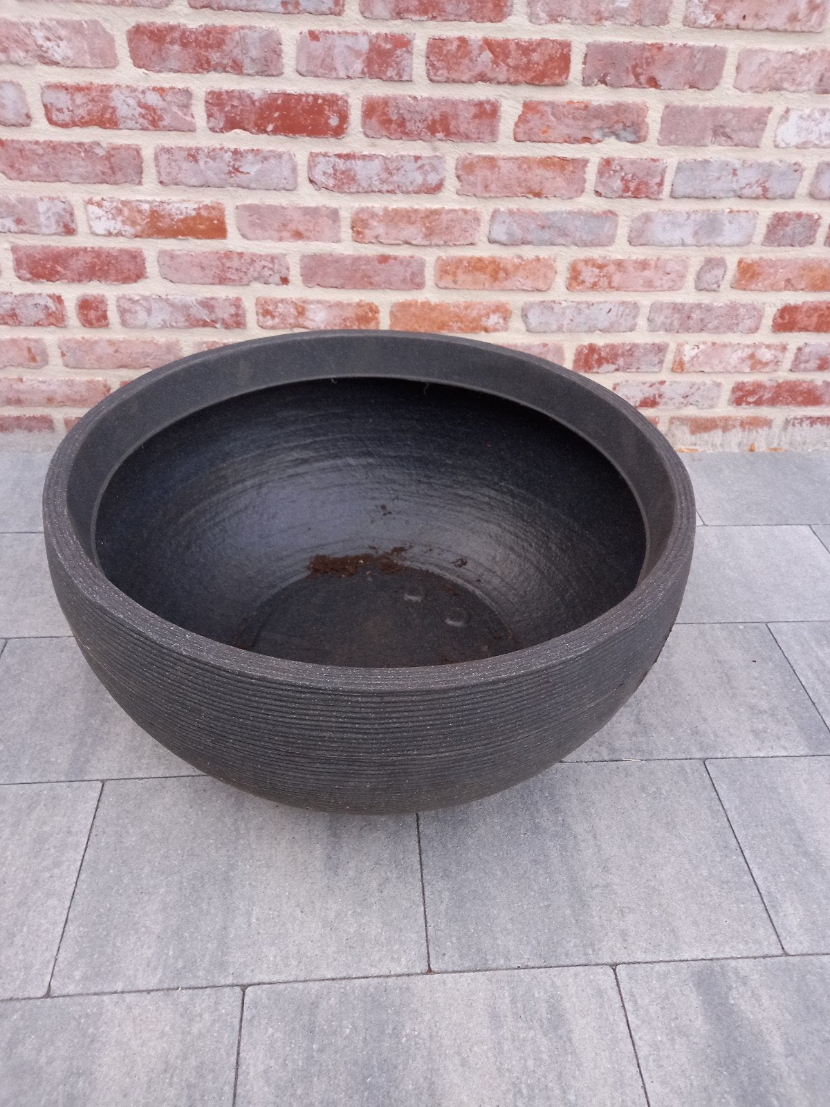 Bloempot XL, kunststof, grote bloembakken, kleur donkergrijs, Tuin en Terras, Bloembakken en Plantenbakken, Ophalen, Kunststof