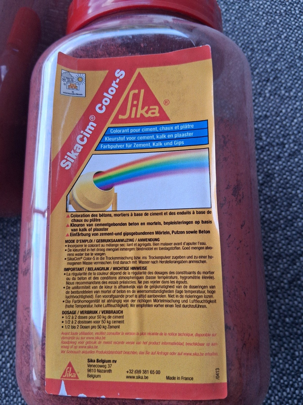 sika kleurstof voor cemment, Doe-het-zelf en Bouw, Ophalen