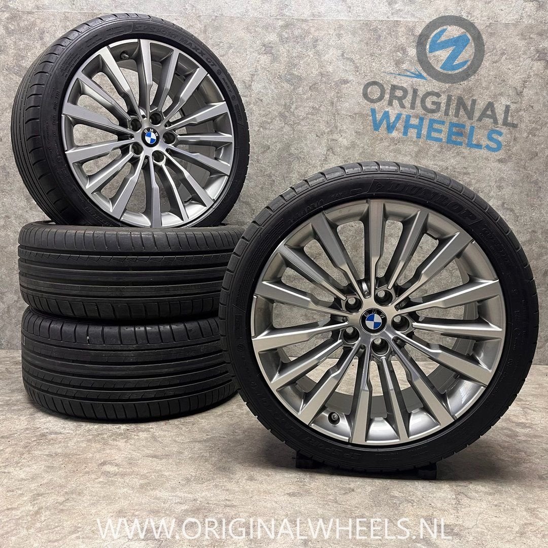 19 inch originele velgen + zomerbanden BMW 5 serie G30 G31 s, Pneus et Jantes, -, 19 pouces, Utilisé