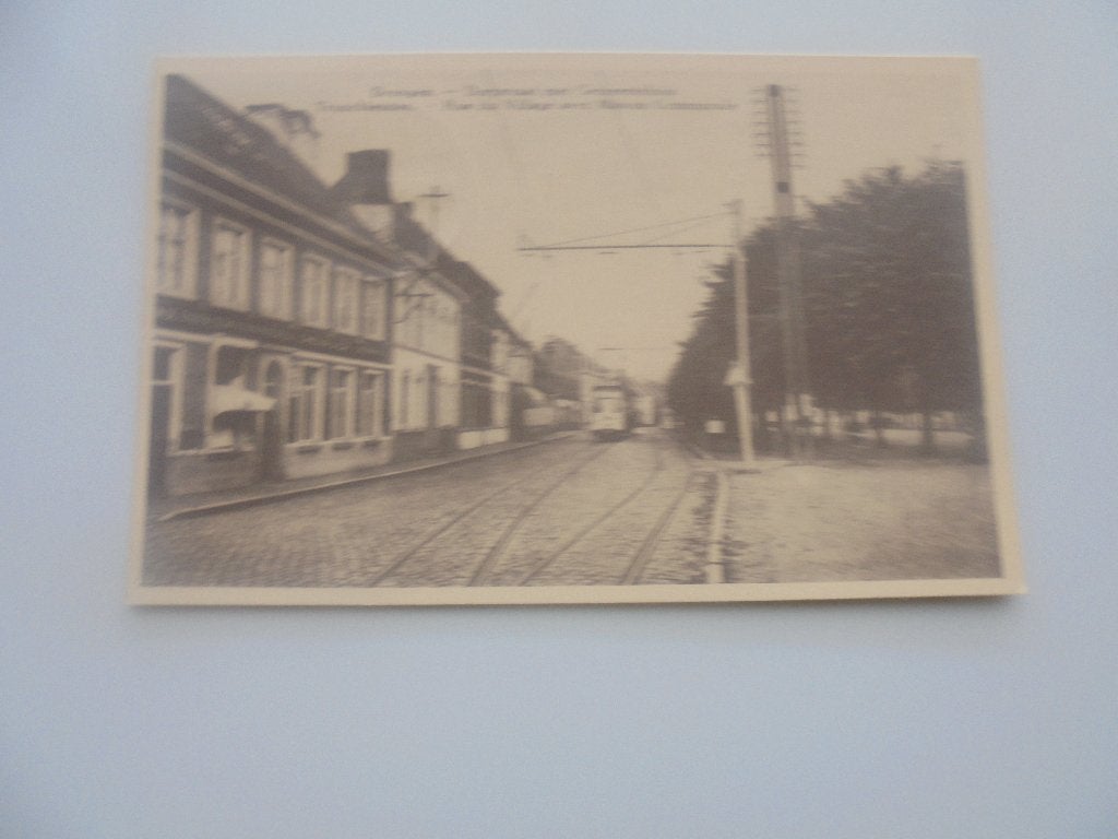 drongen-dorpstraat met gemeentehuis, Verzenden, 1960 tot 1980, Gelopen, Oost-Vlaanderen
