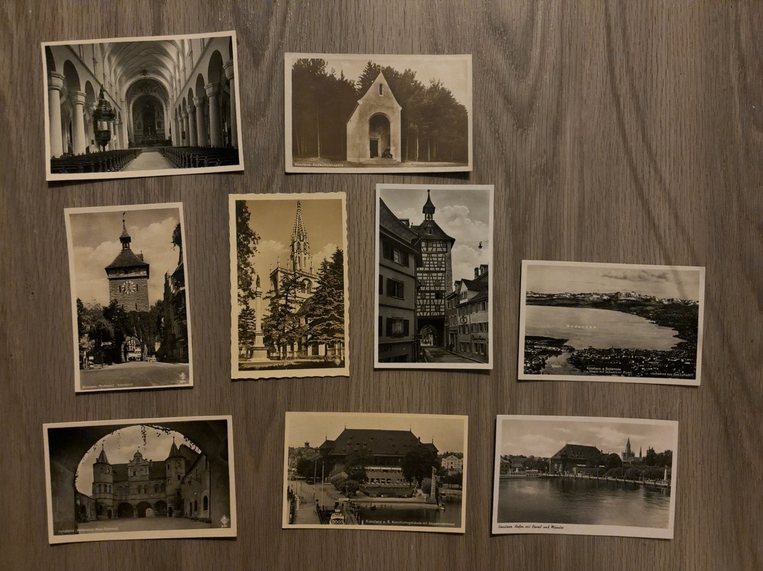 DE - 9 vintage ansichtkaarten Konstanz Bodensee, Verzamelen, Verzenden, 1940 tot 1960, Duitsland