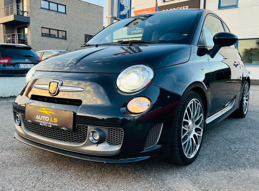 ABARTH 595 TURISMO 160CH MANUEL, Auto's, Voorwielaandrijving, 4 cilinders, Zwart, Leder