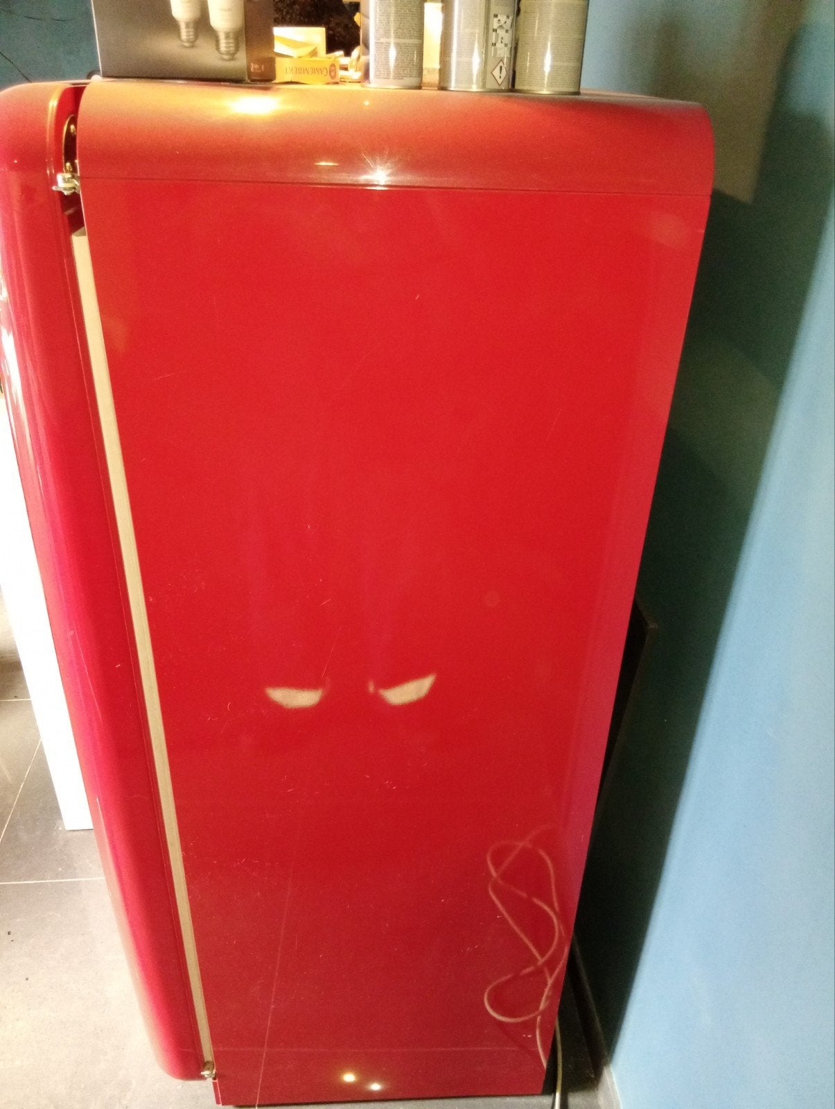 frigo vintage smeg rouge, Enlèvement ou Envoi