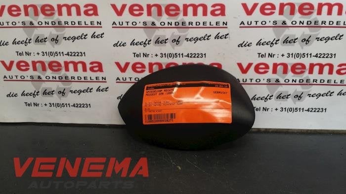 Coque rétroviseur droit d'un Peugeot 206 (ZWART), -, 3 mois de garantie, Utilisé, -