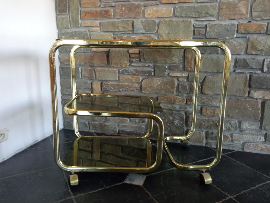 trolley met wielen, Ophalen, Gebruikt, Glas, VINTAGE