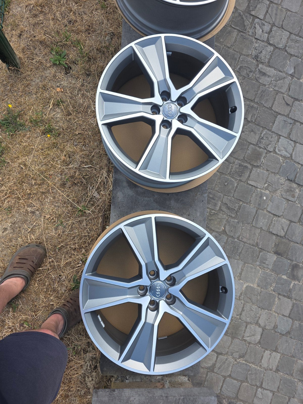 4 JANTES AUDI 20 POUCES ORIGINE SQ5 BICOLORE, Autos : Pièces & Accessoires, Enlèvement, 20 pouces, Jante(s)