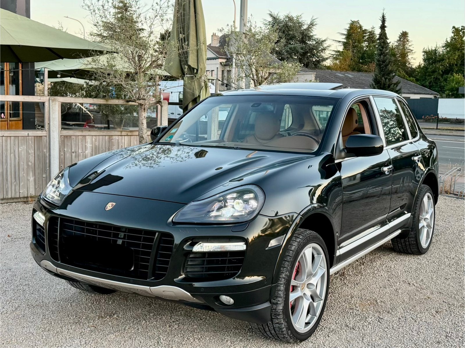 Porsche Cayenne Turbo 4.8 V8 Lichte Vracht  2008 Tax 150€, Auto's, Porsche, Automaat, Cayenne, Zwart, Bedrijf