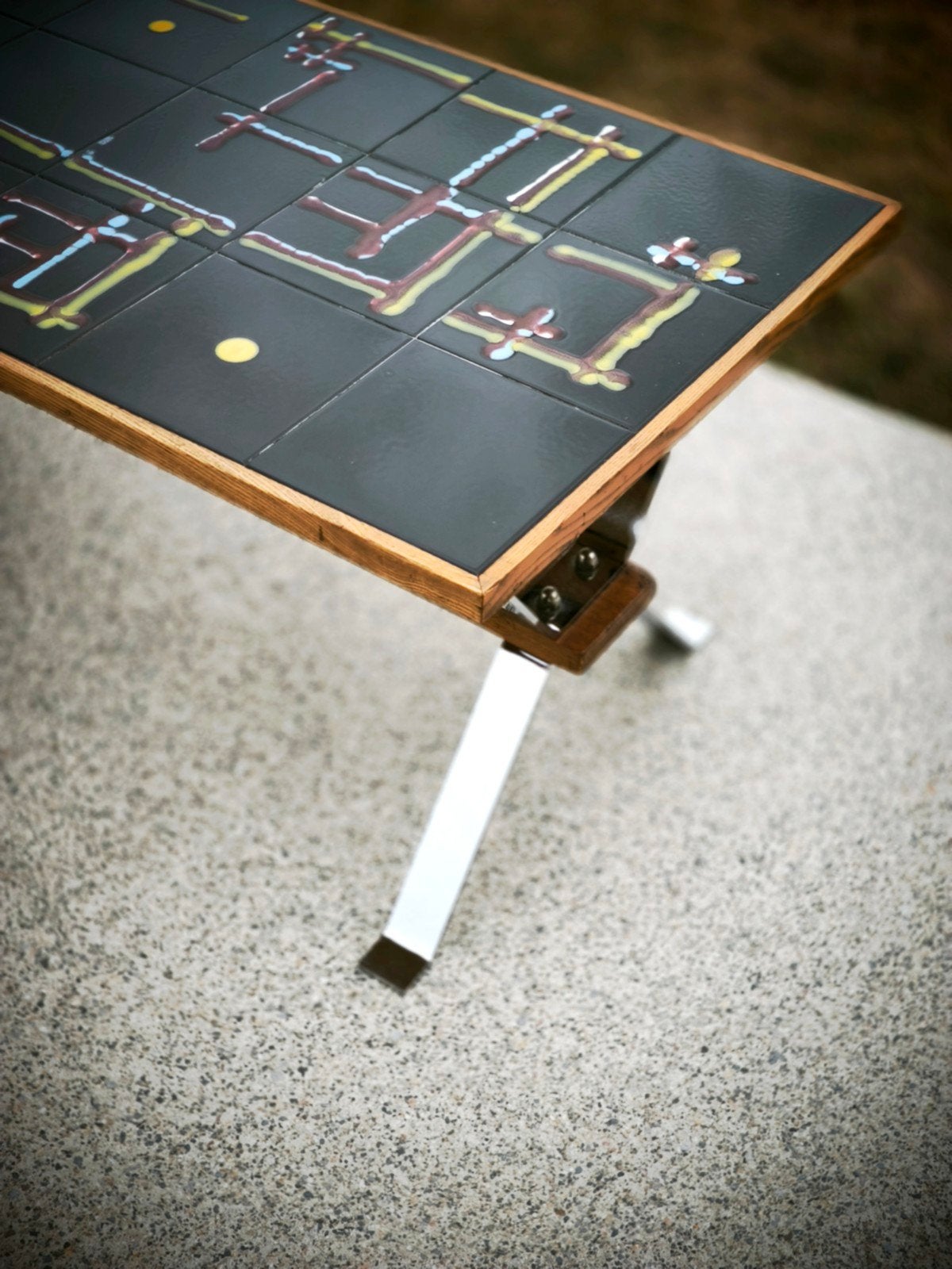 table basse Adri vintage, Belgique année 1970s, Ophalen, Gebruikt, Rechthoekig, Vintage