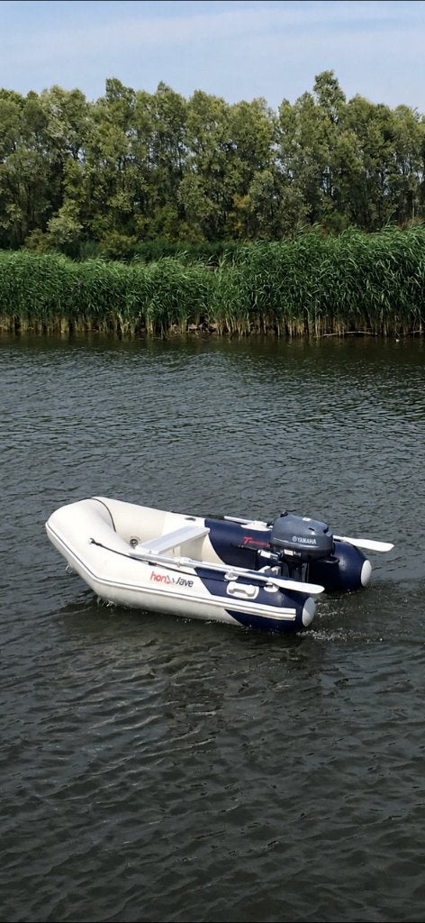 Ideaal om mee te nemen op vakantie, Honwave rubberboot, Ophalen, Airdeck, Zo goed als nieuw, Yamaha