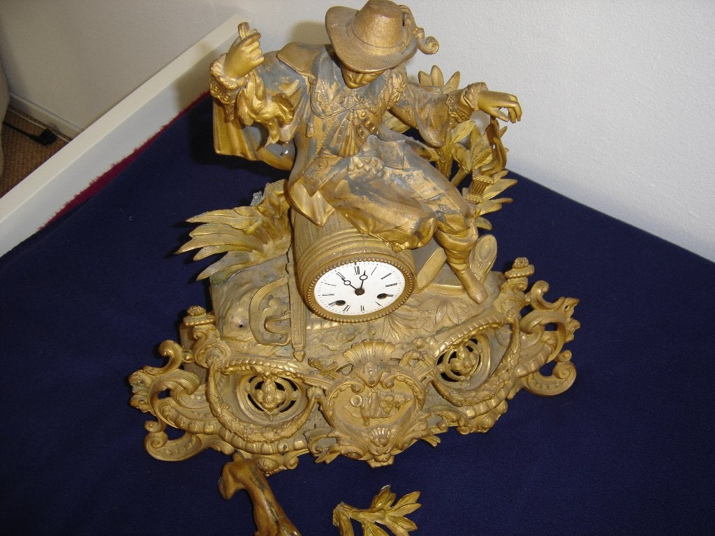 antieke klok, Ophalen