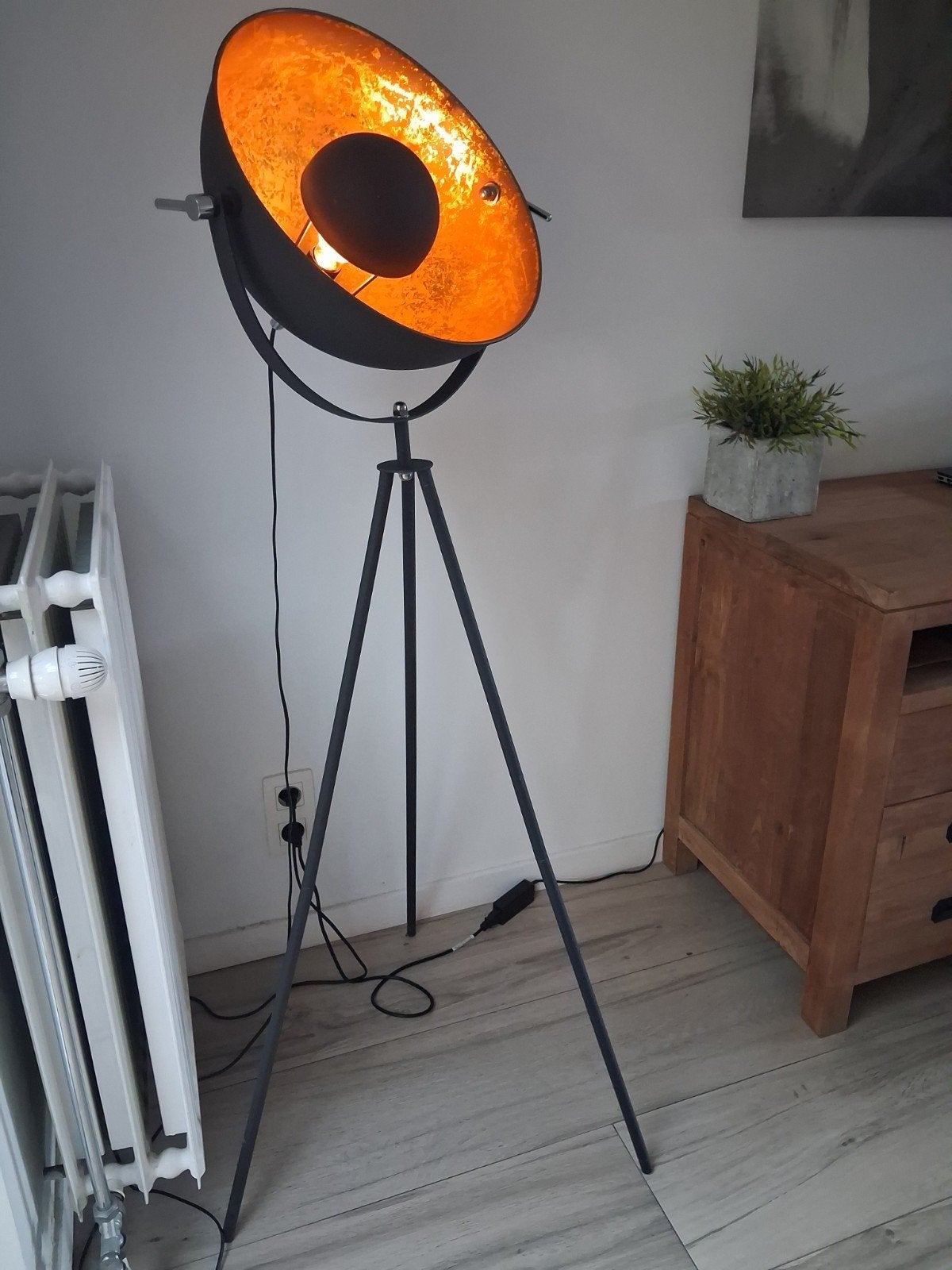 Industriële vloerlamp, Maison & Meubles, Lampes | Lampadaires, Enlèvement