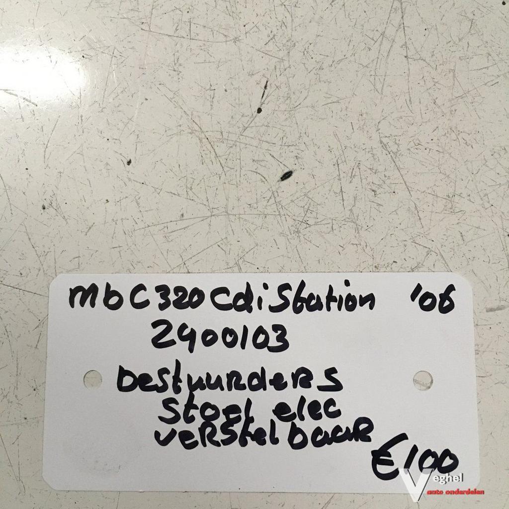 Mercedes C320 Station 2006 Wagennr 2400103 Bestuurdersstoel, Ophalen, Gebruikt, -, -