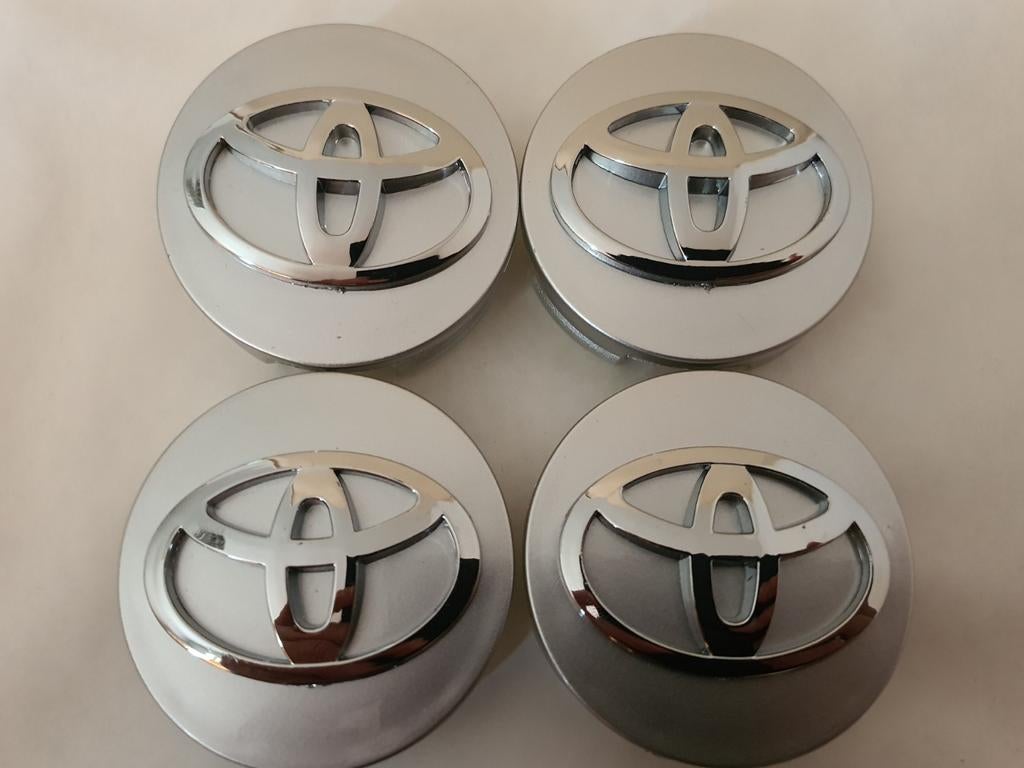 Toyota velgen naafdoppen buitenkant 62 mm zwart of zilver, Ophalen of Verzenden, Nieuw