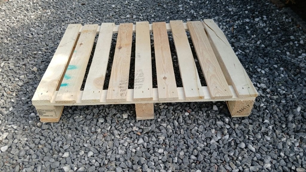 Houten pallet, Ophalen, Zo goed als nieuw, Pallet