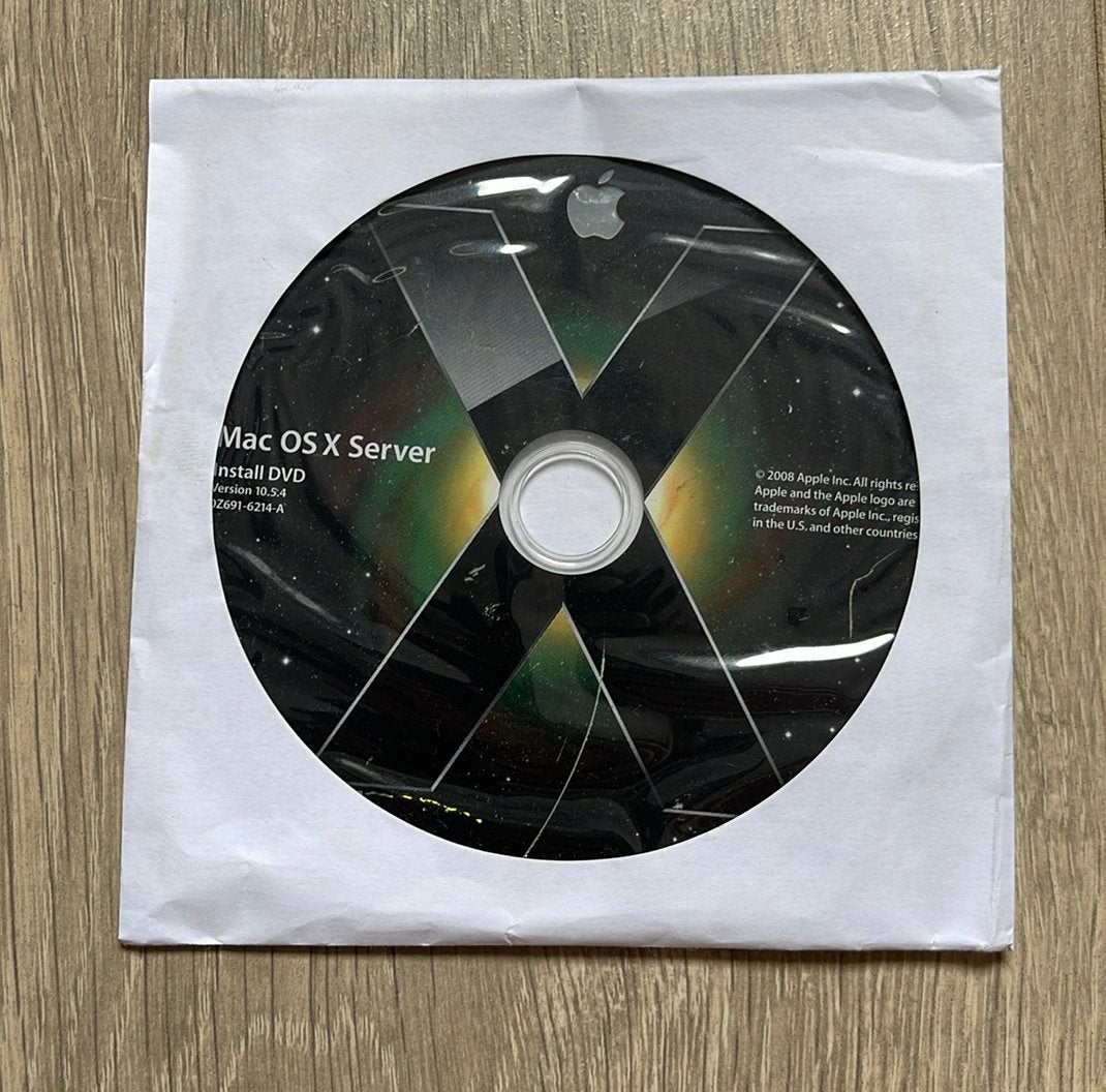 Vintage Mac OS X Server Install DVD (Versie 10.5.4 - 2008), Enlèvement ou Envoi, Utilisé
