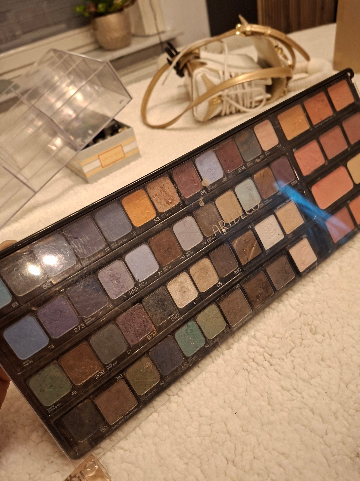 Grote artdeco make up pallet, Ophalen of Verzenden