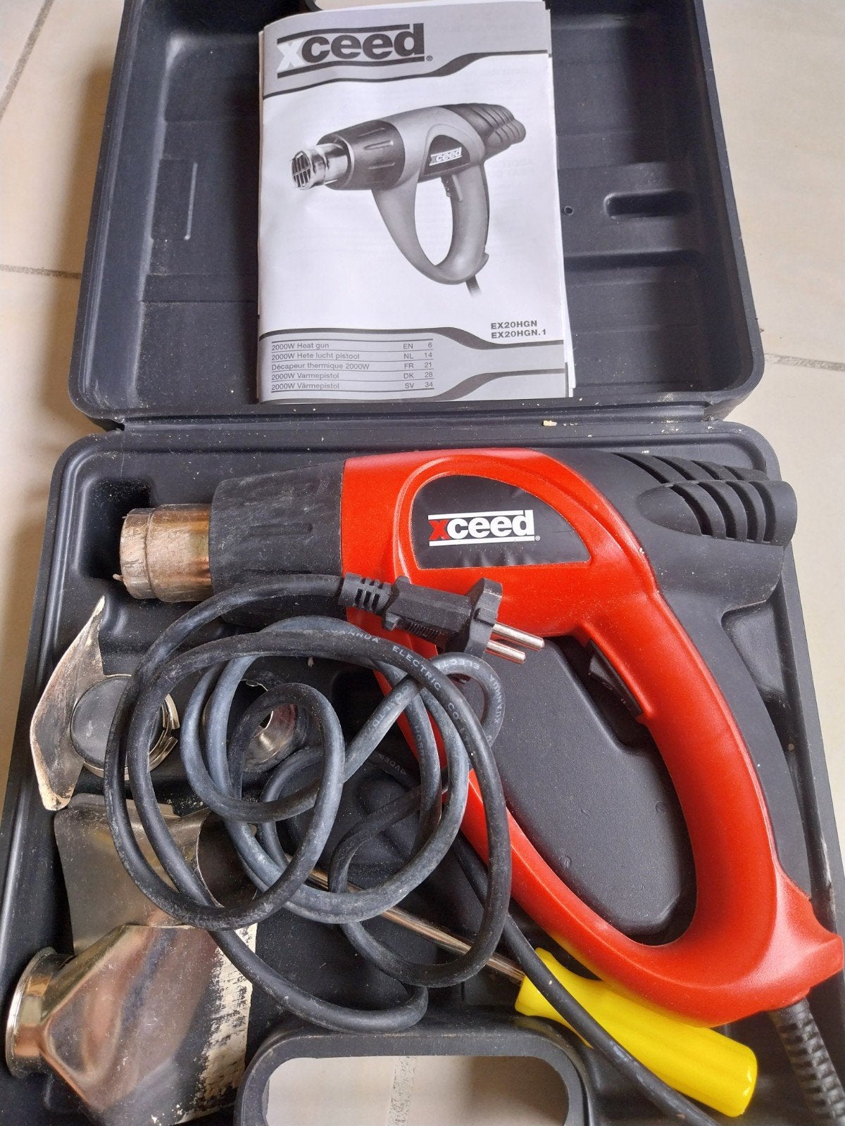 Decapeur thermique 2000 W hete lucht pistool, Bricolage & Construction, Enlèvement