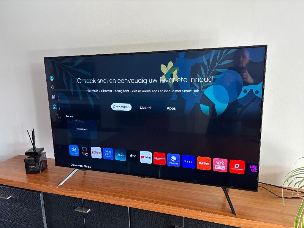 Samsung Smart Tv 4K chrystal HD scherm 55'' internet wifi, Ophalen, LED, Zo goed als nieuw, Samsung