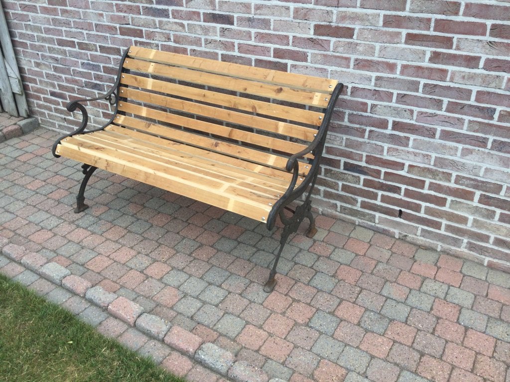 Tuinbank 1,20m, Tuin en Terras, Ophalen, Gebruikt, Metaal