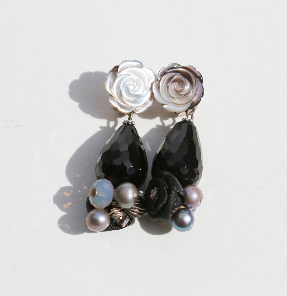 Magnifiques boucles d'oreilles clips - neuves, Bijoux, Sacs & Beauté, Enlèvement ou Envoi, Neuf, Noir