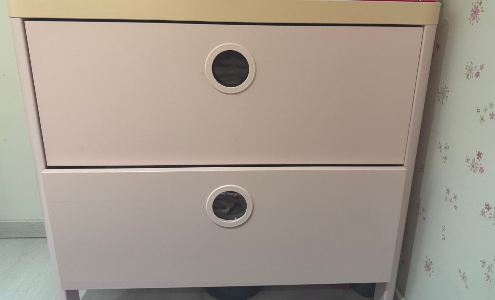 roos klerenkastje Ikea, Huis en Inrichting, Ophalen, Gebruikt, 1 of 2 laden, 50 tot 100 cm
