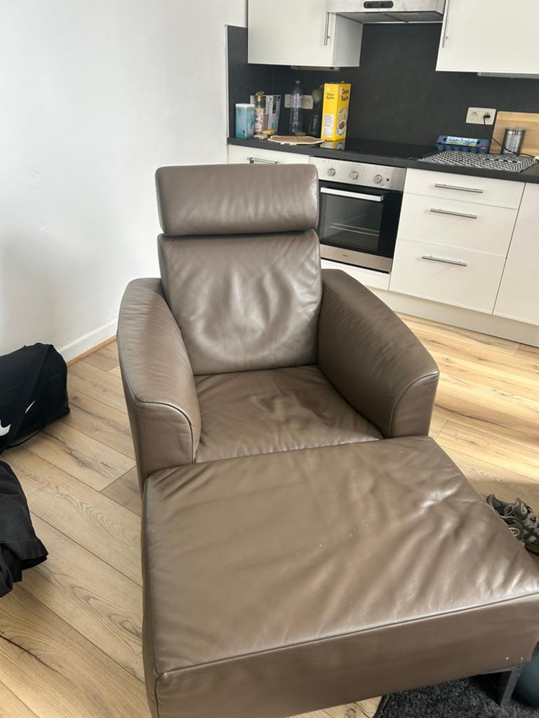 Lot de fauteuils en cuir, 75 à 100 cm, 125 cm ou plus, Comme neuf, Enlèvement