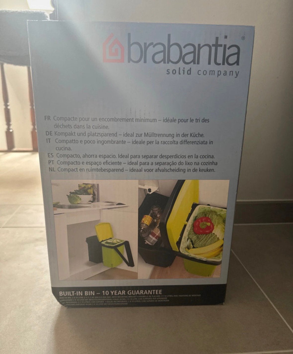 Brabantie built-in bin vuilbak, Huis en Inrichting, Kunststof, Nieuw, Ophalen of Verzenden, 20 tot 30 liter