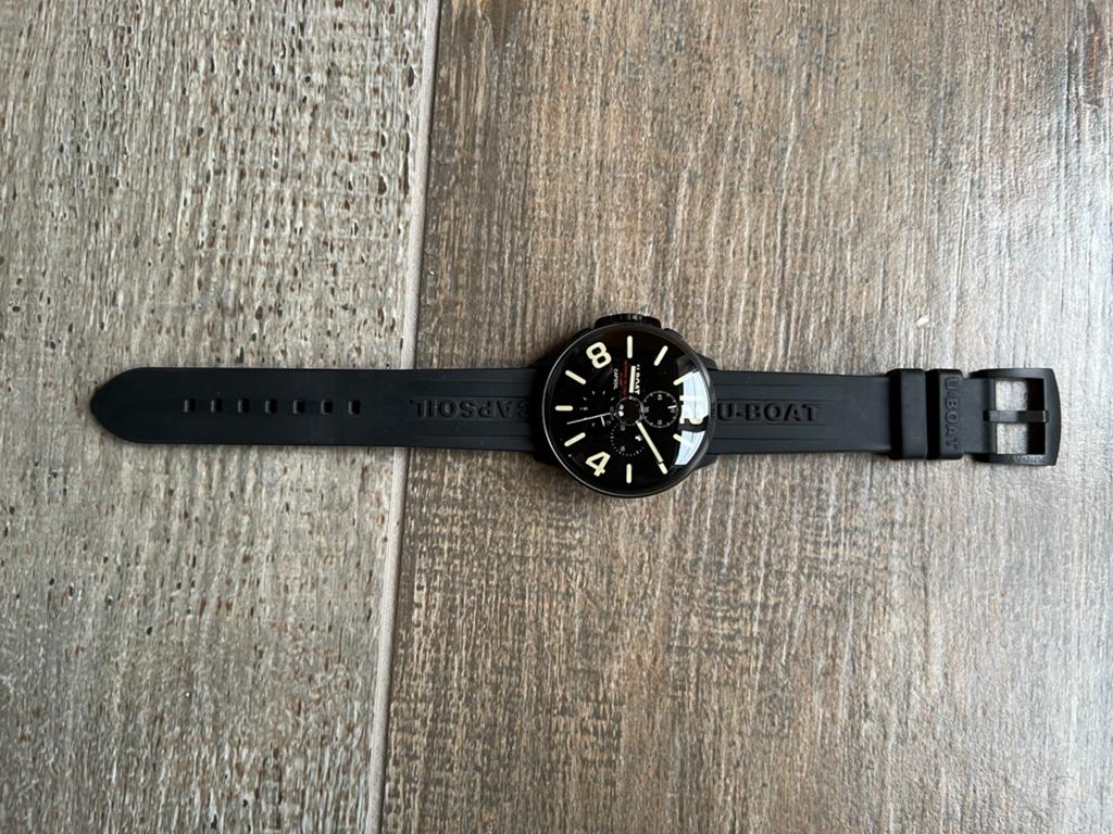 U-Boat Capsoil 45mm - Nieuwstaat, Handtassen en Accessoires, Horloges | Heren, Ophalen, Zo goed als nieuw