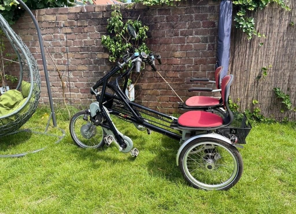 Elektrische Van Raam Fun2go Duofiets, Fietsen en Brommers, Fietsen | Driewielfietsen, Ophalen, Gebruikt
