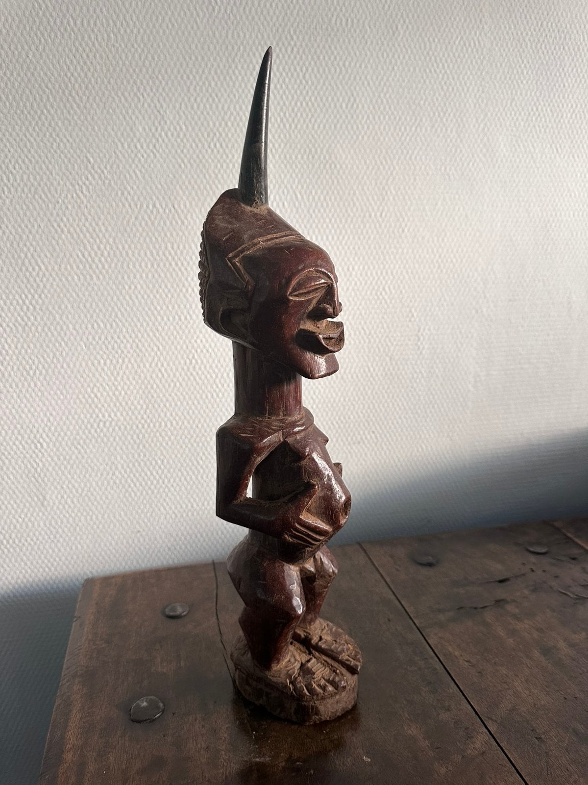Songye Fetiche Nkisi privé collectie Matadi 1930, Antiek en Kunst, Kunst | Niet-Westerse kunst, Afrika, Verzenden, Beeld