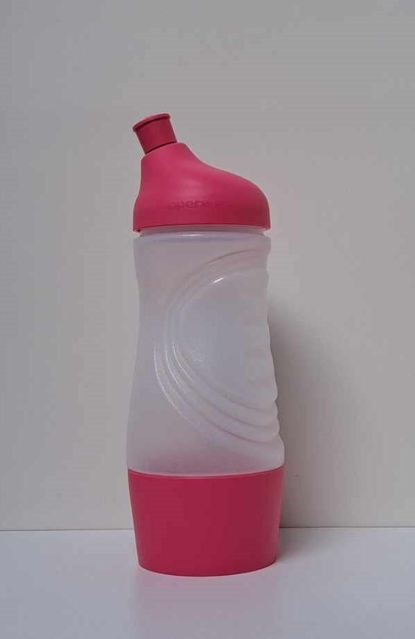 Tupperware™ « Bouteille - Gourde Sport » rose et blanc, Envoi, Neuf, Blanc, Récipient ou Bol