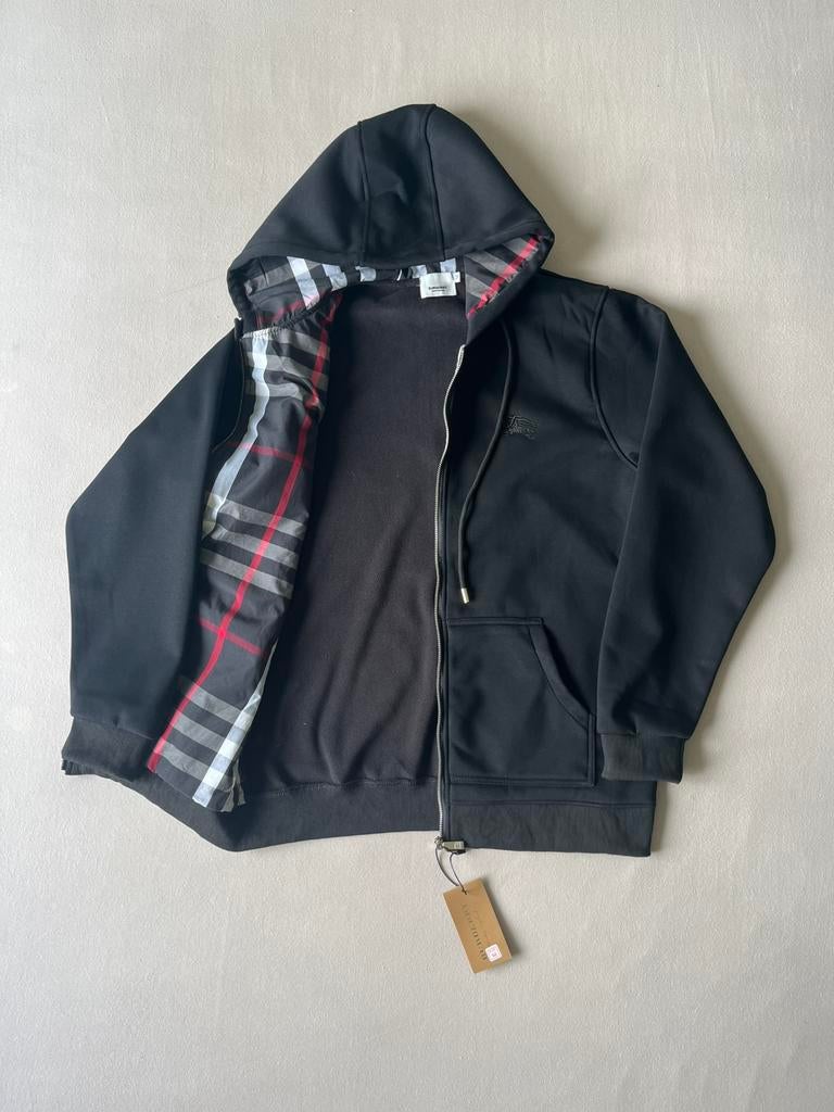 Black burberry zip-up - M, Ophalen of Verzenden, Nieuw, Maat 48/50 (M), Zwart