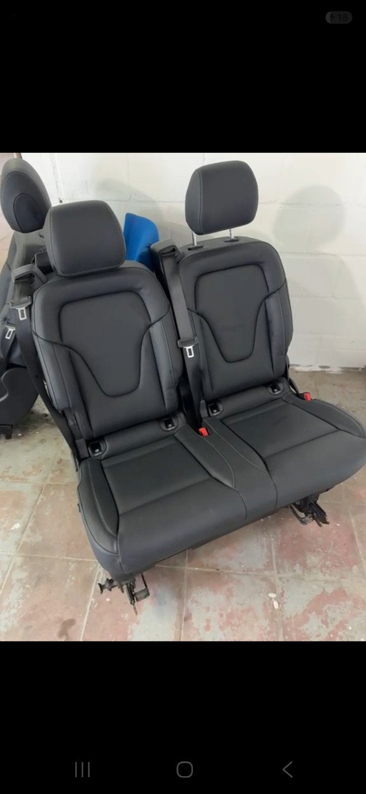 Lugano zwarte lederen stoelen Mercedes klasse v 250 300 447, Ophalen