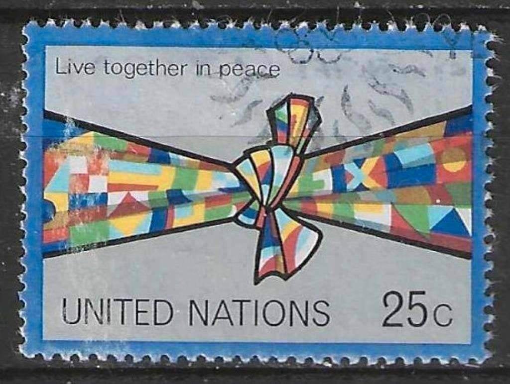 ONU New York 1978 - Yvert 284 - Drapeau noué (ST), Envoi, Affranchi