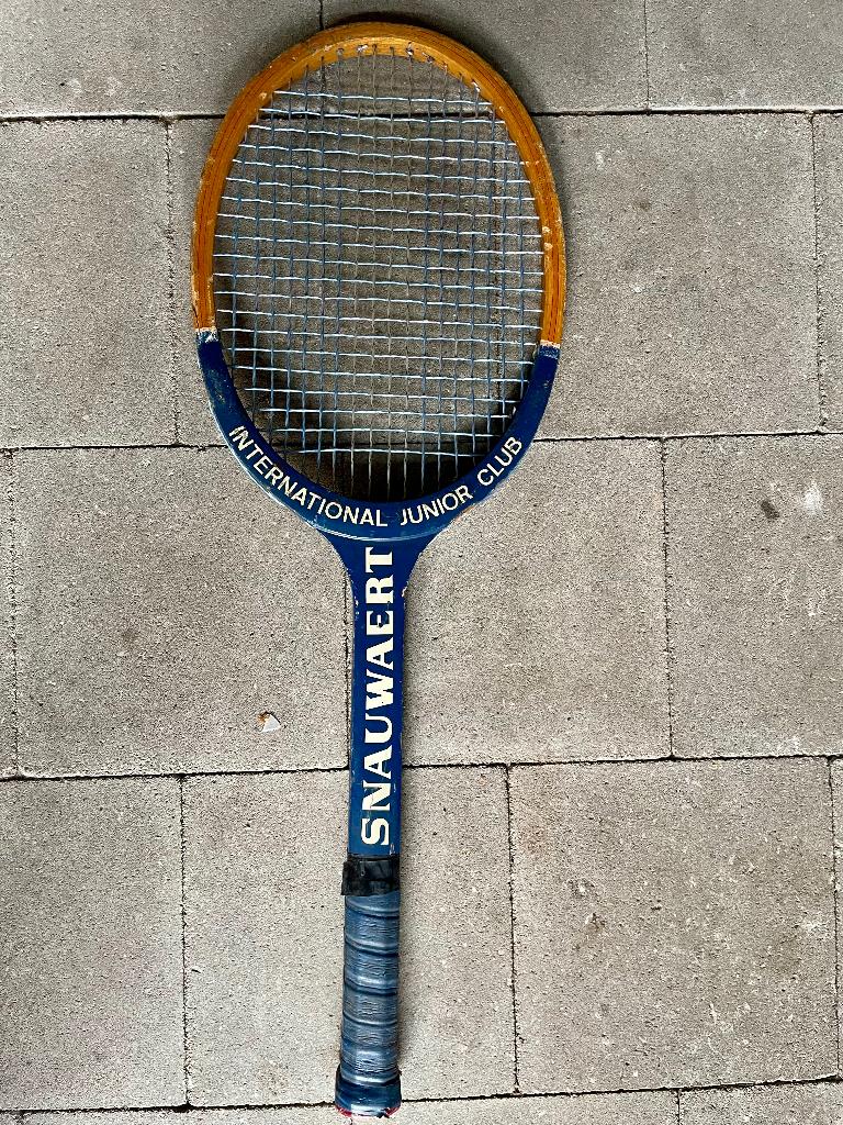 Retro houten tennis racket, Ophalen, Racket