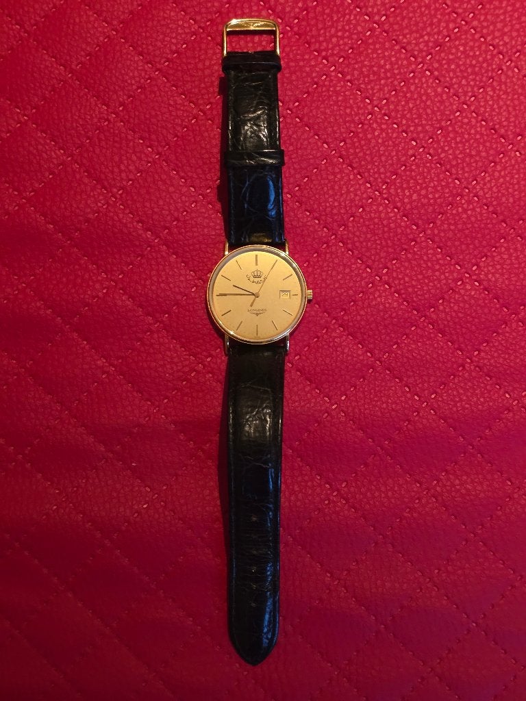 Rare Montre Longines - Édition Roi Hussein de Jordanie, Handtassen en Accessoires, Horloges | Antiek, Staal, Polshorloge, Verguld